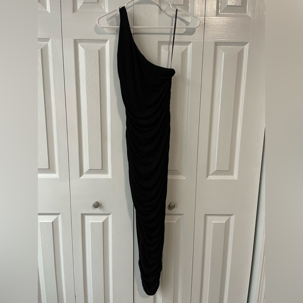 One Shoulder Long Dress Medium stretchy forever 21 brand new